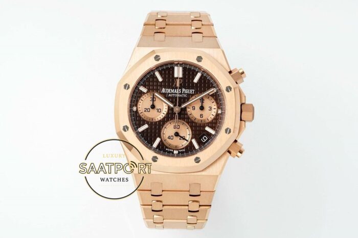 Audemars Piguet Royal Oak Rose 26239OR Kahve Kadran APS Factory 4401 Super Clone ETA