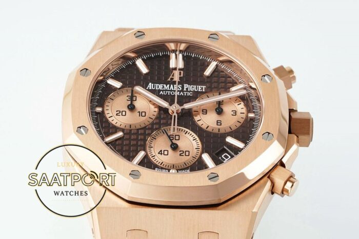 Audemars Piguet Royal Oak Rose 26239OR Kahve Kadran APS Factory 4401 Super Clone ETA