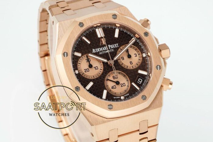 Audemars Piguet Royal Oak Rose 26239OR Kahve Kadran APS Factory 4401 Super Clone ETA