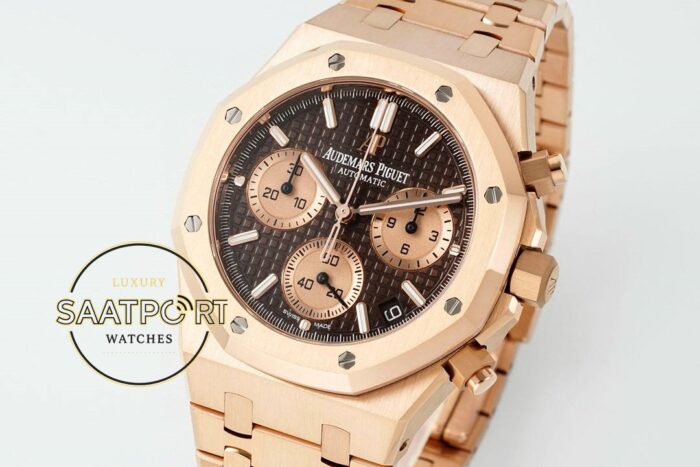 Audemars Piguet Royal Oak Rose 26239OR Kahve Kadran APS Factory 4401 Super Clone ETA