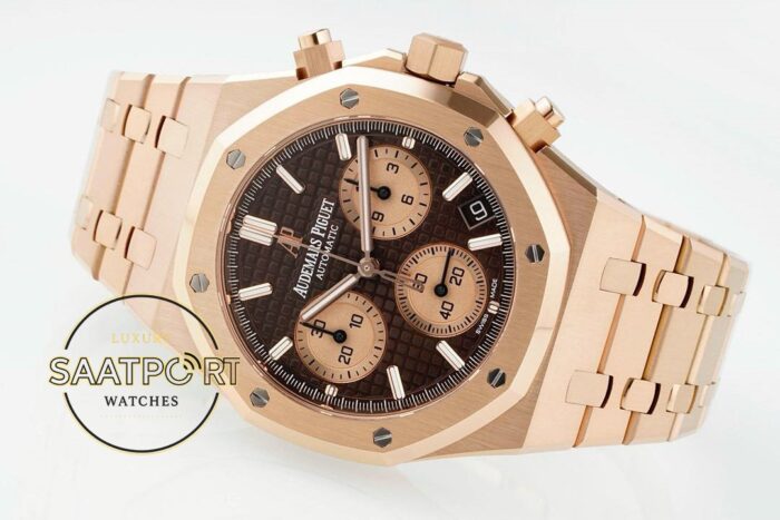 Audemars Piguet Royal Oak Rose 26239OR Kahve Kadran APS Factory 4401 Super Clone ETA