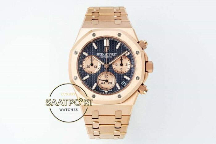 Audemars Piguet Royal Oak Rose 26239OR Mavi Kadran APS Factory 4401 Super Clone ETA