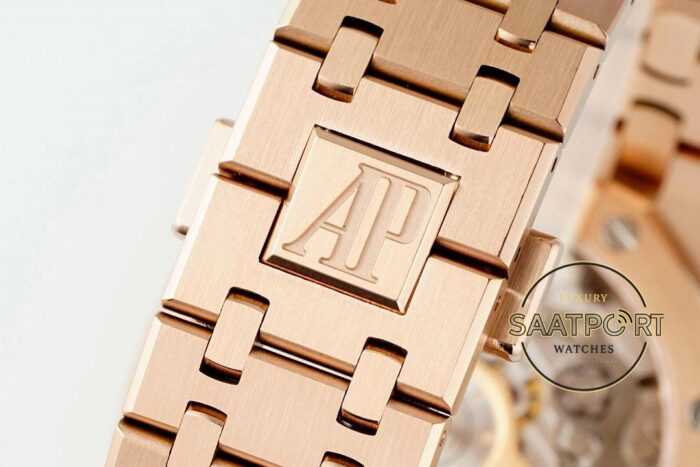 Audemars Piguet Royal Oak Rose 26239OR Mavi Kadran APS Factory 4401 Super Clone ETA