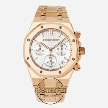 Audemars Piguet Royal Oak Rose 26320OR Gümüş Kadran APS Factory 4401 Super Clone ETA
