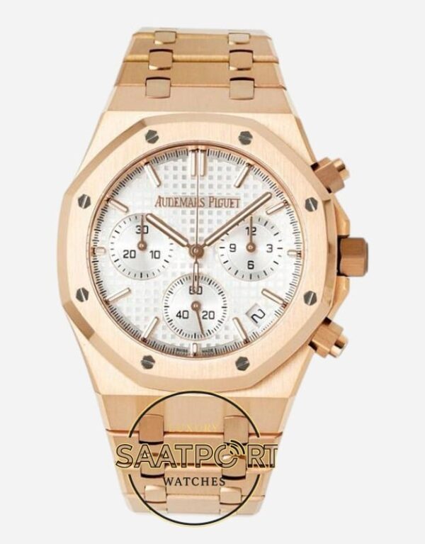 Audemars Piguet Royal Oak Rose 26320OR Gümüş Kadran APS Factory 4401 Super Clone ETA