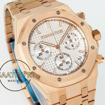Audemars Piguet Royal Oak Rose 26320OR Gümüş Kadran APS Factory 4401 Super Clone ETA
