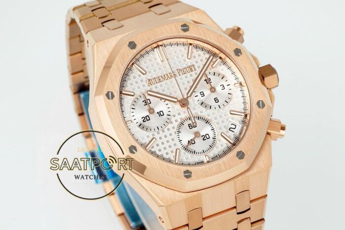 Audemars Piguet Royal Oak Rose 26320OR Gümüş Kadran APS Factory 4401 Super Clone ETA