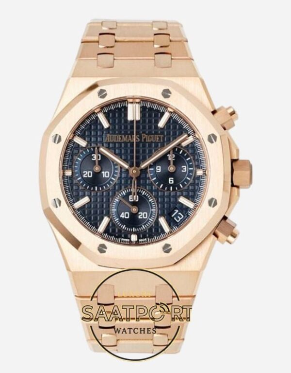 Audemars Piguet Royal Oak Rose Kasa 26240OR Mavi Kadran APS Factory 4401 Super Clone ETA