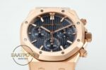 Audemars Piguet Royal Oak Rose Kasa 26240OR Mavi Kadran APS Factory 4401 Super Clone ETA