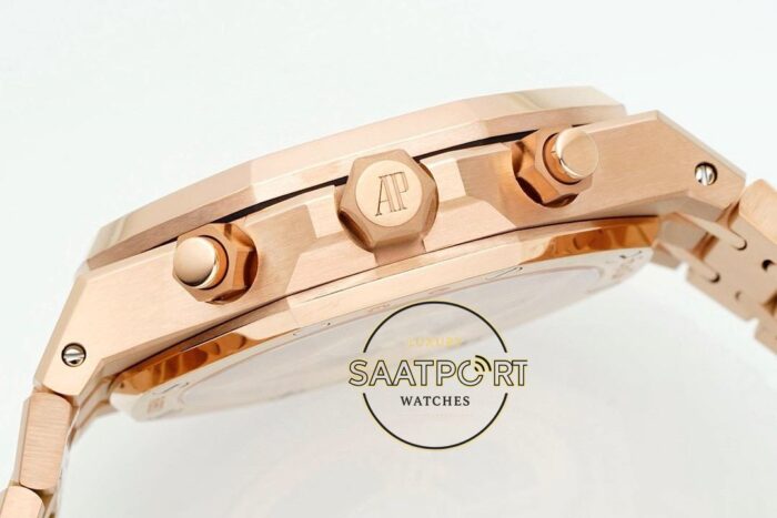 Audemars Piguet Royal Oak Rose Kasa 26240OR Mavi Kadran APS Factory 4401 Super Clone ETA