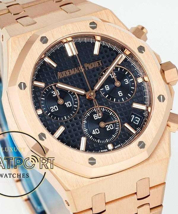 Audemars Piguet Royal Oak Rose Kasa 26240OR Mavi Kadran APS Factory 4401 Super Clone ETA