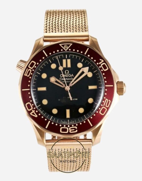 Omega Seamaster Diver 300m Bronze Gold Burgundy Red Super Clone ETA