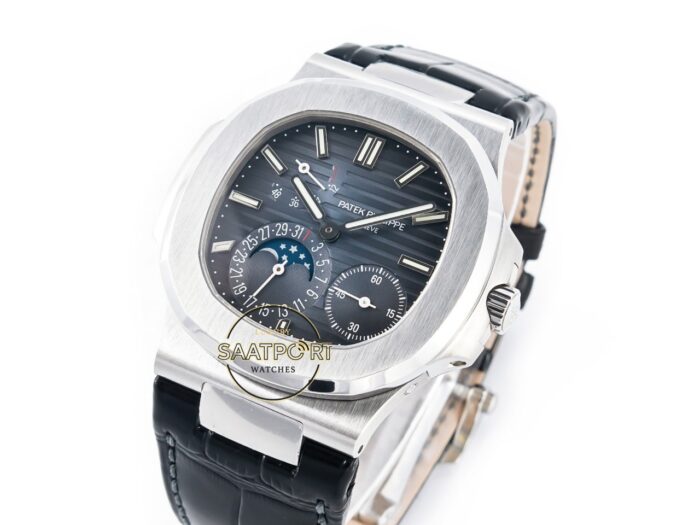 Patek Philippe Nautilus 5712 PPF Çelik Kasa Mavi Kadran Super Clone ETA