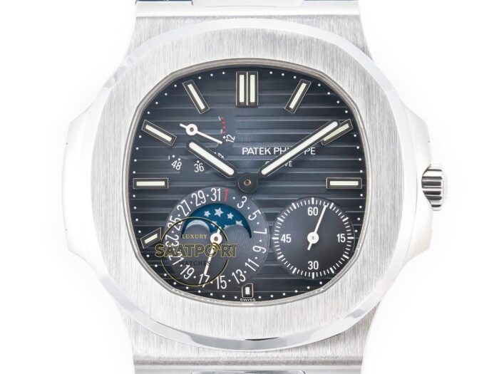Patek Philippe Nautilus 5712 PPF Çelik Kasa Mavi Kadran Super Clone ETA