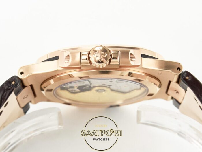 Patek Philippe Rose Nautilus 5711 Deri Kordon 3k Factory Super Clone Eta