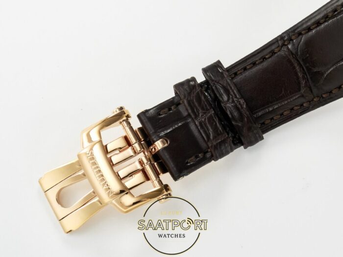 Patek Philippe Rose Nautilus 5711 Deri Kordon 3k Factory Super Clone Eta