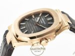 Patek Philippe Rose Nautilus 5711 Deri Kordon 3k Factory Super Clone Eta