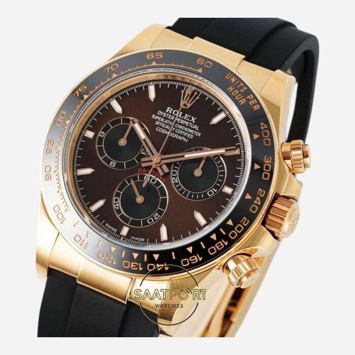 Rolex Daytona 126515LN Chocolate Everose Gold 4131 Super Clone Eta replika saatler