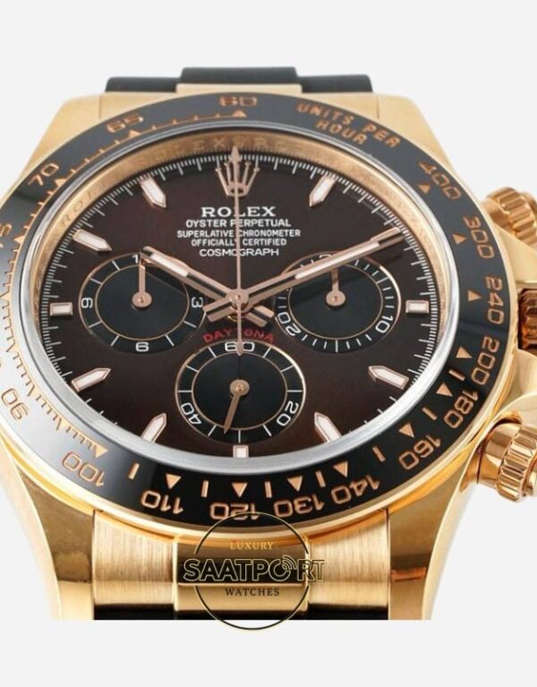 Rolex Daytona 126515LN Chocolate Everose Gold 4131 Super Clone Eta silikon kordon