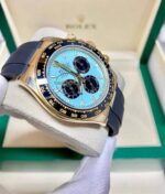 Rolex Daytona 126518LN Tiffany Blue Oysterflex 4131 Super Clone Eta