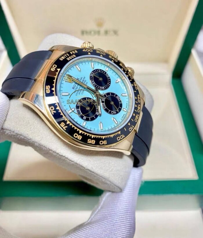 Rolex Daytona 126518LN Tiffany Blue Oysterflex 4131 Super Clone Eta