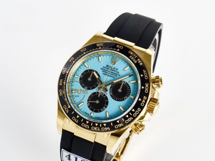 Rolex Daytona 126518LN Tiffany Blue Oysterflex 4131 Super Clone Eta