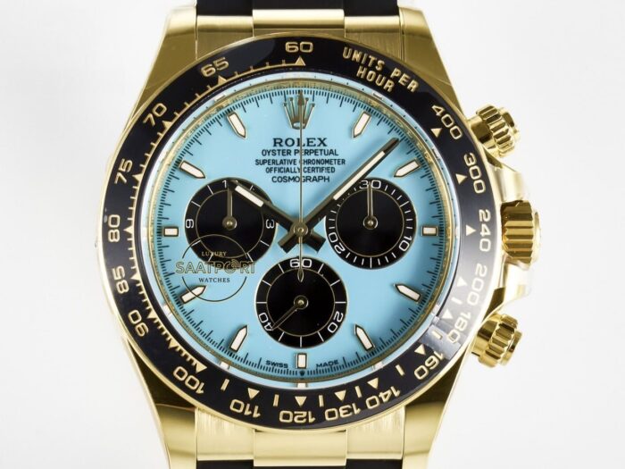 Rolex Daytona 126518LN Tiffany Blue Oysterflex 4131 Super Clone Eta