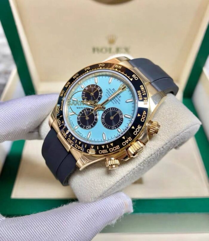 Rolex Daytona 126518LN Tiffany Blue Oysterflex 4131 Super Clone Eta