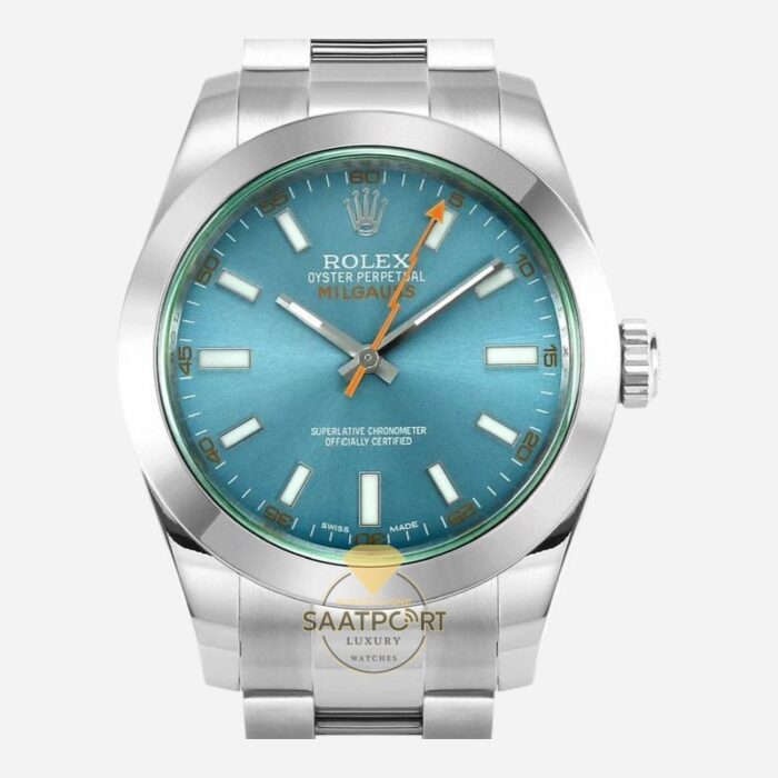 Rolex Milgauss 116400GV Mavi Kadran VSF Factory Super Clone Eta