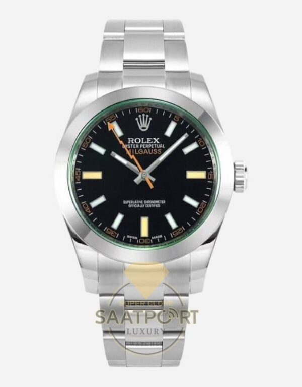 Rolex Milgauss 116400GV Siyah Kadran VSF Factory Super Clone Eta
