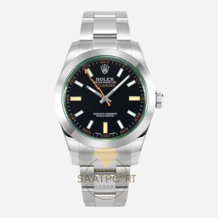 Rolex Milgauss 116400GV Siyah Kadran VSF Factory Super Clone Eta