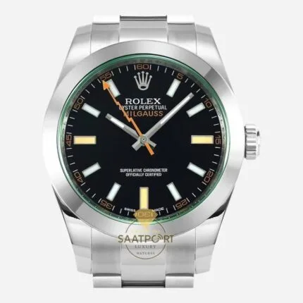 Rolex Milgauss 116400GV Siyah Kadran VSF Factory Super Clone Eta