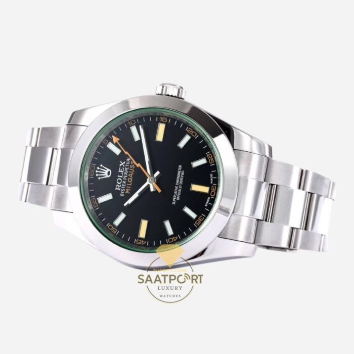 Rolex Milgauss 116400GV Siyah Kadran VSF Factory Super Clone Eta
