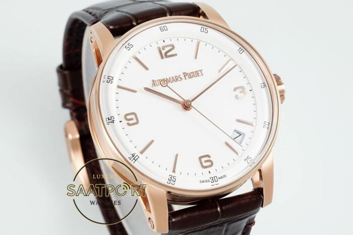 Audemars Piguet CODE 11.59 Beyaz Kadran 15210OR 41mm Rose APS Factory 4302 Super Clone ETA
