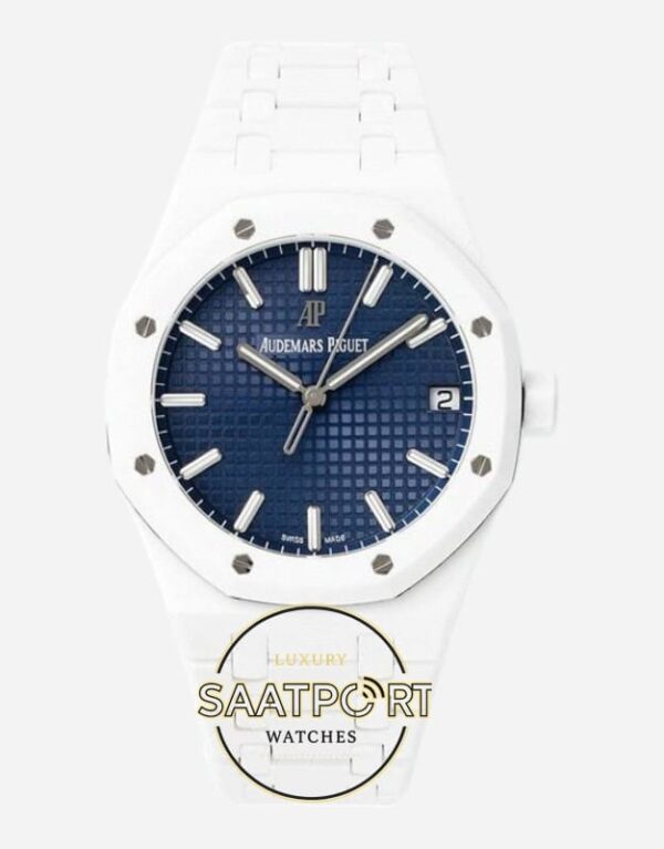 Audemars Piguet Royal Oak 15503BC Mavi Kadran APS Factory Full Seramik 4302 Super Clone ETA