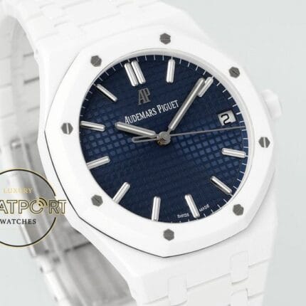 Audemars Piguet Royal Oak 15503BC Mavi Kadran APS Factory Full Seramik 4302 Super Clone ETA