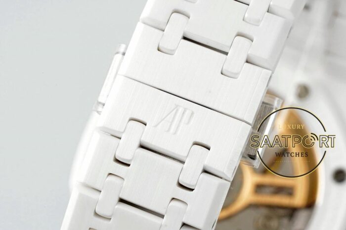 Audemars Piguet Royal Oak 15503BC Mavi Kadran APS Factory Full Seramik 4302 Super Clone ETA