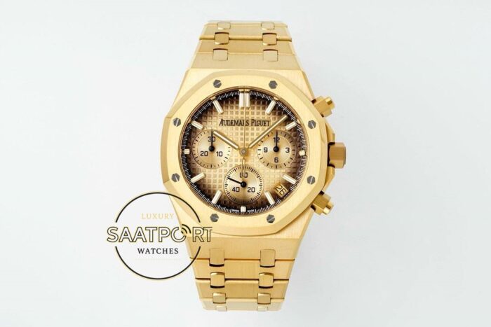 Audemars Piguet Royal Oak 26240BA Siyah Kenar Gold Kadran APS Factory 4401 Super Clone ETA