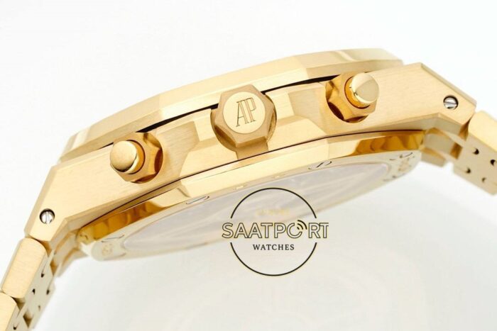 Audemars Piguet Royal Oak 26240BA Siyah Kenar Gold Kadran APS Factory 4401 Super Clone ETA