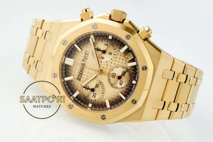 Audemars Piguet Royal Oak 26240BA Siyah Kenar Gold Kadran APS Factory 4401 Super Clone ETA