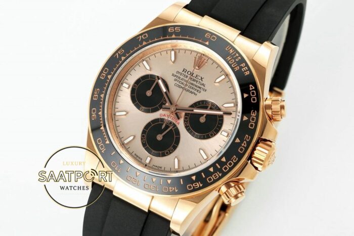 Rolex Daytona 126515 Rose 904L Pink Dial Oysterflex 4131 Super Clone ETA