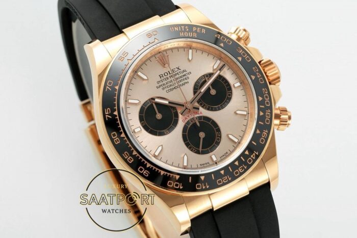 Rolex Daytona 126515 Rose 904L Pink Dial Oysterflex 4131 Super Clone ETA