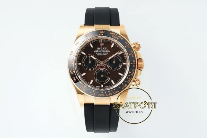 Rolex Daytona 126515LN Chocolate Kadran Rose 904L Case Oysterflex 4131 Super Clone ETA