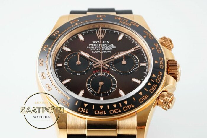 Rolex Daytona 126515LN Chocolate Kadran Rose 904L Case Oysterflex 4131 Super Clone ETA