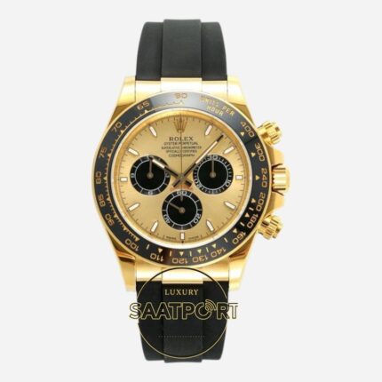 Rolex Daytona 126518 Gold 904L Kasa Gold Kadran Oysterflex 4131 Super Clone ETA
