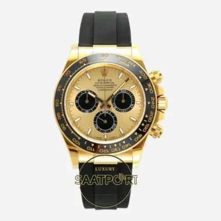 Rolex Daytona 126518 Gold 904L Kasa Gold Kadran Oysterflex 4131 Super Clone ETA