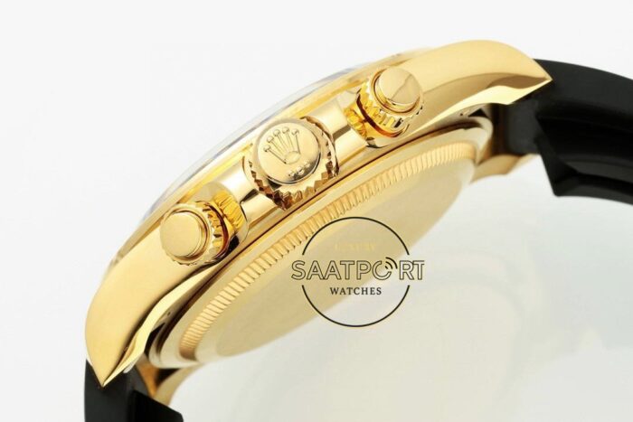 Rolex Daytona 126518 Gold 904L Kasa Gold Kadran Oysterflex 4131 Super Clone ETA