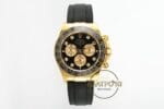 Rolex Daytona 126518LN Diamond Siyah Gold Kadran Oysterflex 4131 Super Clone ETA