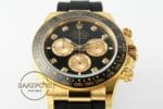 Rolex Daytona 126518LN Diamond Siyah Gold Kadran Oysterflex 4131 Super Clone ETA