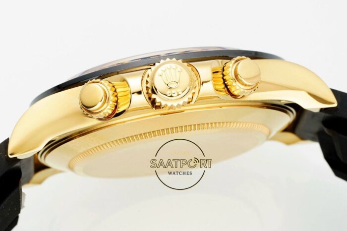 Rolex Daytona 126518LN Diamond Siyah Kadran Oysterflex 4131 Super Clone ETA